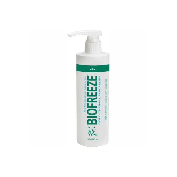 BioFreeze Cold Pain Relief Gel, 16 oz. Dispenser Bottle, Case of 24